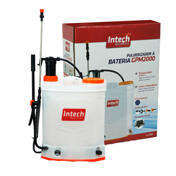 Pulverizador a bateria e manual 20 L GPM2000 INTECH MACHINE - Image 8