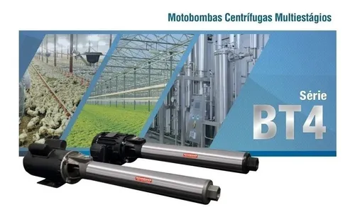 Bomba Centrífuga Multiestágio Schneider BT4-0510e12 1cv Trifásica 220v380v - Imagem 7