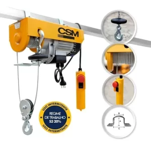 GUINCHO TEC 100/200 kgf CSM MONO 220V SEM CAÇAMBA