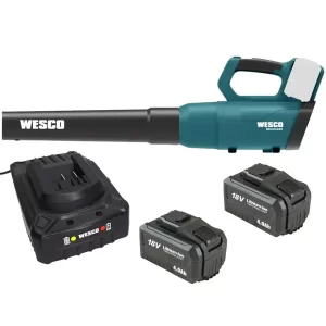 SOPRADOR DE FOLHAS 18 V + 18 V  WESCO WS8518.9