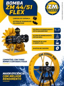 LANÇAMENTO: BOMBA ZM 44/51 FLEX(sem roda e sem cavalete)